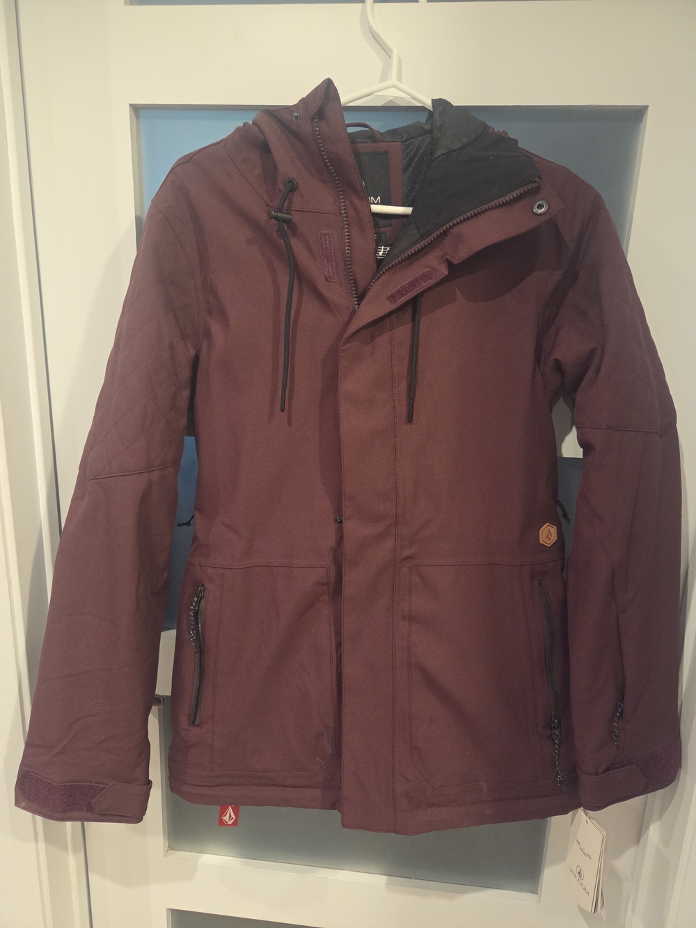 Volcom Burgundy Ski Jacket with Hood